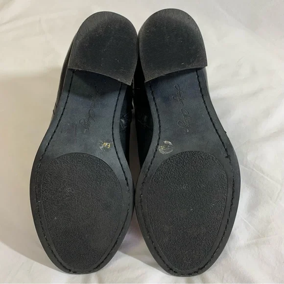 Arturo Chiang Black Leather Boots chunky heel, block heel, zipper, western, 6 - Picture 13 of 16